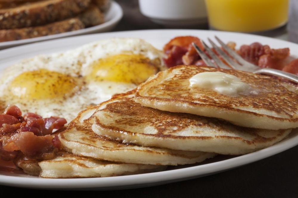 Plate of pancakes